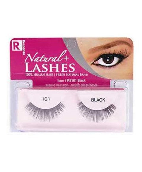RESPONSE NATURAL PLUS LASHES 101  Color Black Eye Makeup Asetena Pa 