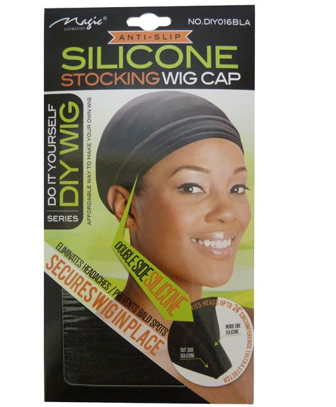MAGIC COLLECTION SILICONE STOCKING WIG CAP DIY016BLA Extensions Accessories Asetena Pa 