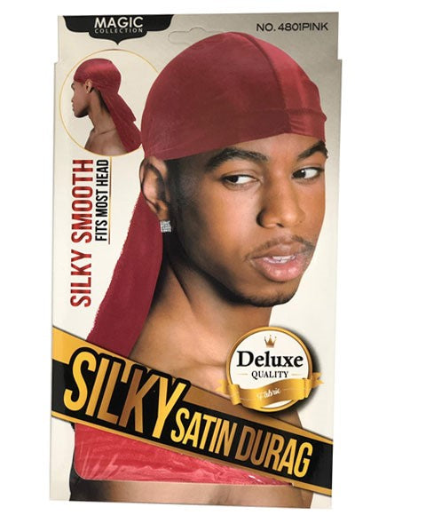 MAGIC COLLECTION SILKY SATIN DURAG 4801PINK  Color Pink Durags and Caps Asetena Pa 