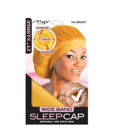 MAGIC COLLECTION WIDE SLEEP CAP 2193AST X Large Color Assorted Durags and Caps Asetena Pa 