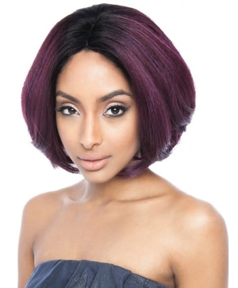 BROWN SUGAR SOFT SWISS LACE FRONT HH BS 222 STYLEMIX WIG  Color SRIB/PLUM Lace Wigs Asetena Pa 