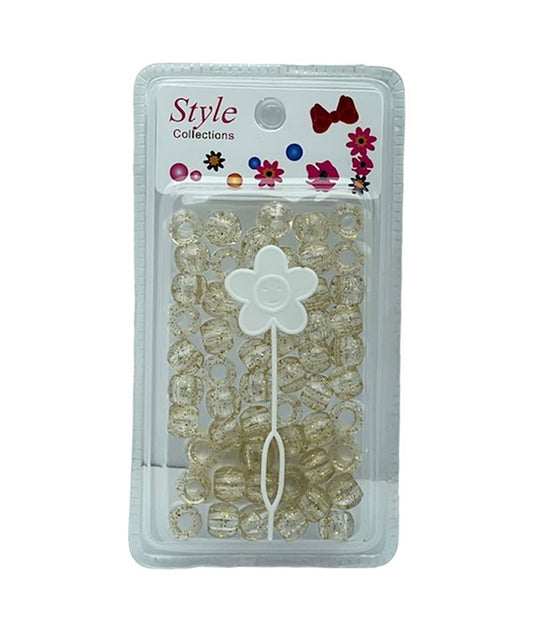 STYLE COLLECTION HAIR BEADS BD017 GOLD SPARKLE Kids Hair Accessories Asetena Pa 