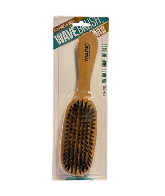 MAGIC COLLECTION NATURAL BOAR BRISTLE HARD WAVE BRUSH 7720  Color Wooden Hair Brushes and Combs Asetena Pa 