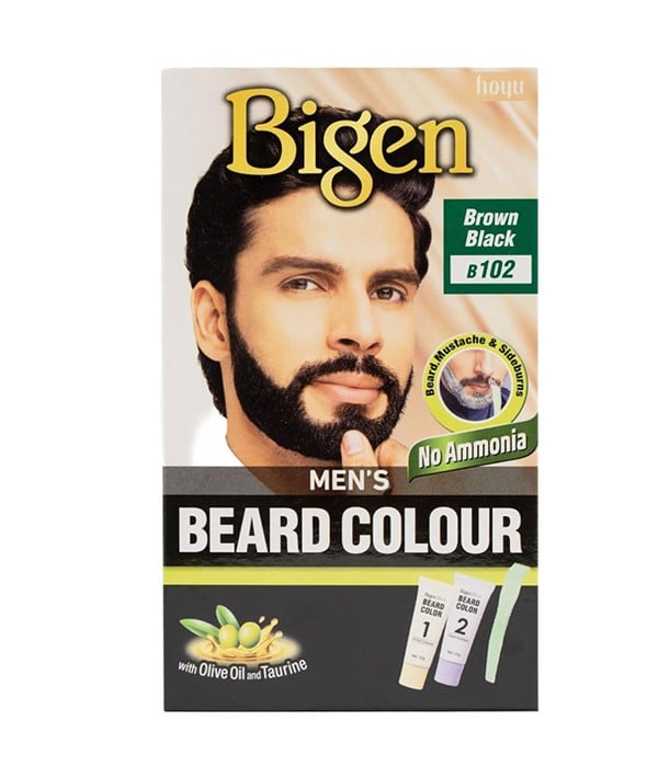 MENS BEARD COLOUR BROWN BLACK B102 Pack of 4 Hair Color Asetena Pa 