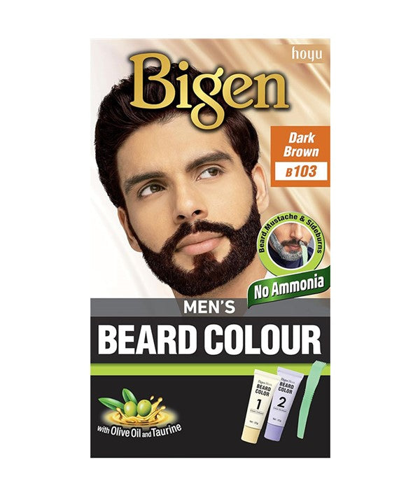 MENS BEARD COLOUR DARK BROWN B103 Pack of 12 Hair Color Asetena Pa 