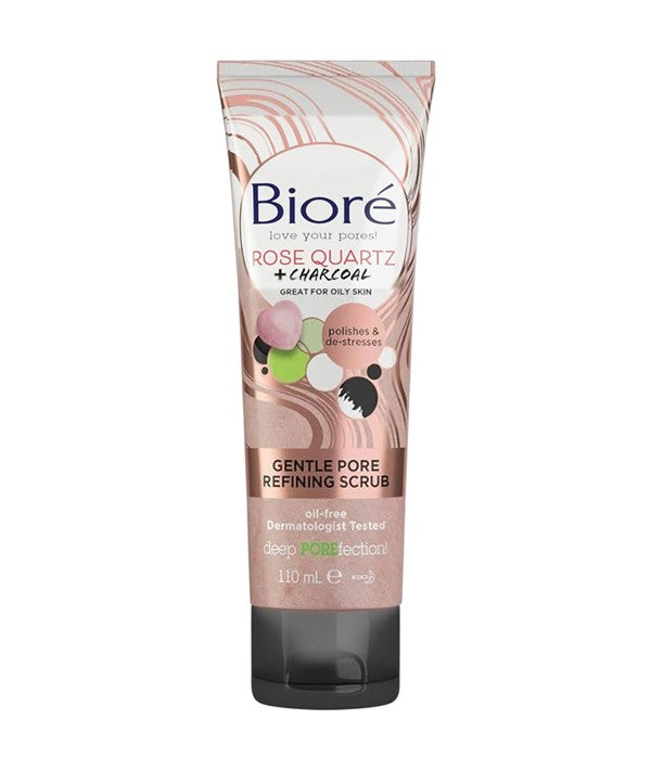 BIORE ROSE QUARTZ GENTEL PORE REFINING SCRUB Skin Wash Asetena Pa 