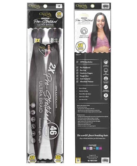 CHERISH SYN 2X PRE STRETCHED ULTRA BRAID 46 Color 2 Hair for Braid Extensions Asetena Pa 
