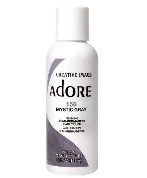 ADORE SHINING SEMI PERMANENT HAIR COLOR MYSTIC GRAY 118ml Hair Color Asetena Pa 