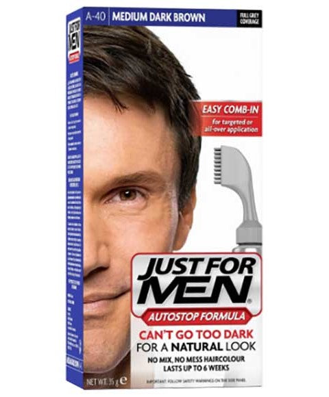 JUST FOR MEN FULL GREY COVERAGE MEDIUM DARK BROWN HAIR COLOR  Color Light Brown Hair Color Asetena Pa 