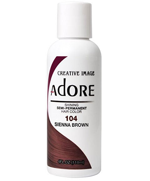 ADORE SHINING SEMI PERMANENT HAIR COLOR SIENNA BROWN 118 ml Hair Color Asetena Pa 
