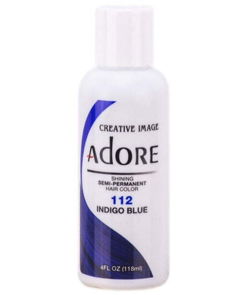 ADORE SHINING SEMI PERMANENT HAIR COLOR INDIGO BLUE 118 ml Hair Color Asetena Pa 