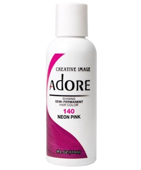 ADORE SHINING SEMI PERMANENT HAIR COLOR NEON PINK 118 ml Hair Color Asetena Pa 