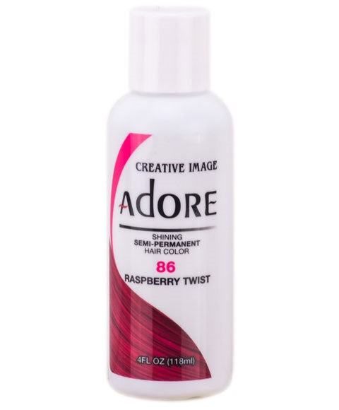 ADORE SHINING SEMI PERMANENT HAIR COLOR RASPBERRY TWIST 118 ml Hair Color Asetena Pa 