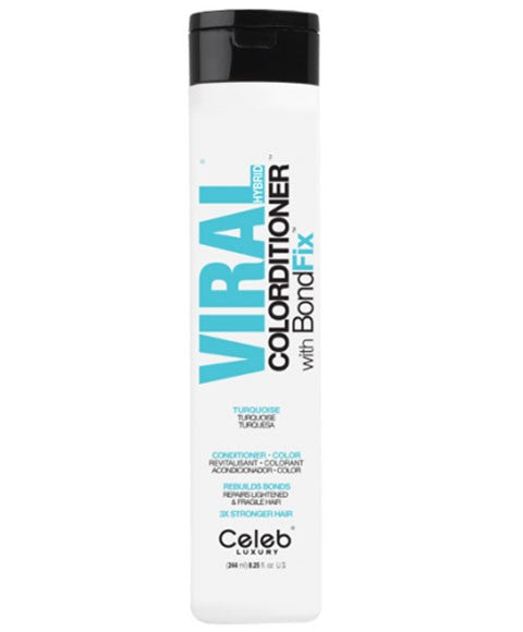 VIRAL HYBRID TURQUOISE COLORDITIONER WITH BONDFIX CONDITIONER 244 ml Conditioner Asetena Pa 