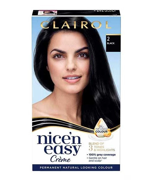 NICE N EASY PERMANENT COLOURS  Color 2 Black Hair Color Asetena Pa 