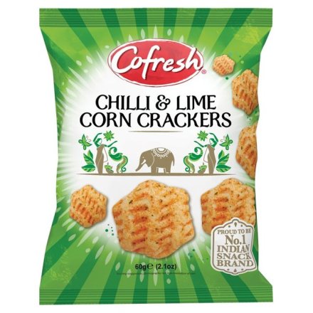 Cofresh Corn Cracker Chilli Lime  12x60g