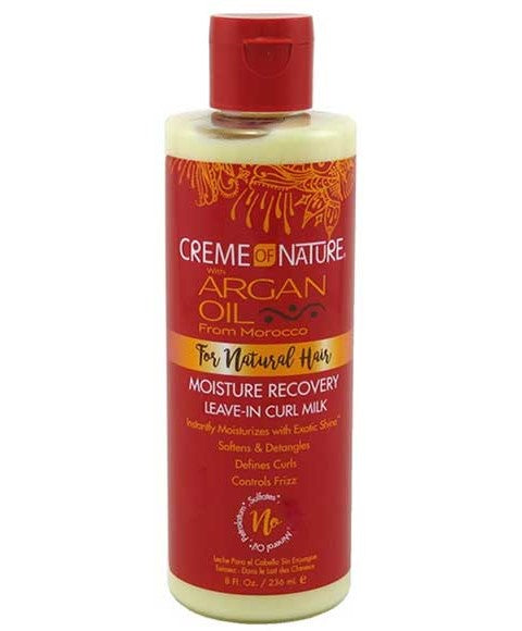 ARGAN OIL MOISTURE RECOVERY LEAVE IN CURL MILK 236 ml Treatments Asetena Pa 