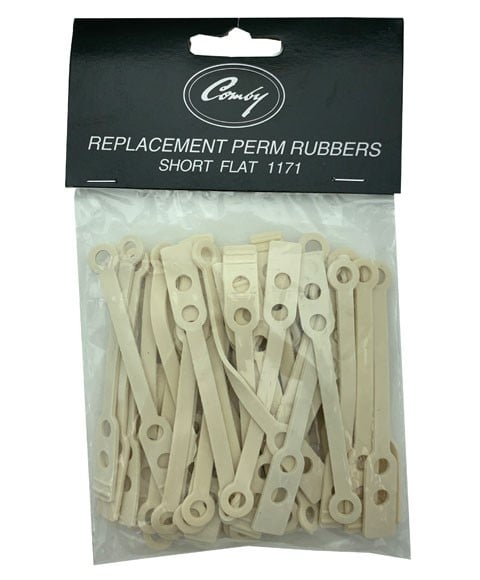 REPLACEMENT PERM RUBBERS  Color SHORT FLAT 1171 Salon Accessories Asetena Pa 