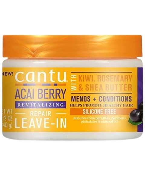 CANTU ACAI BERRY AND SHEA BUTTER REVITALIZING REPAIR LEAVE IN CONDITIONER 340 g Conditioner Asetena Pa 