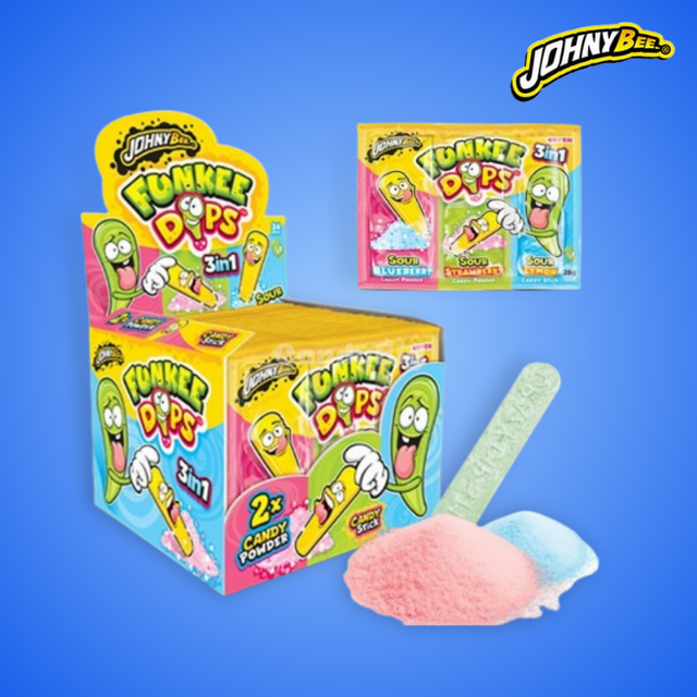 Johny Bee Funkee Dips  In   24x28g(12)