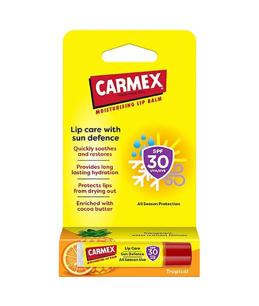 CARMEX MOISTURISING LIP BALM TUBE TROPICAL 4.25 g Lips Asetena Pa 