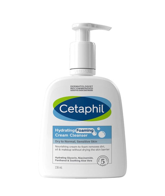 CETAPHIL HYDRATING FOAMING CREAM CLEANSER 236ml Skin Wash Asetena Pa 