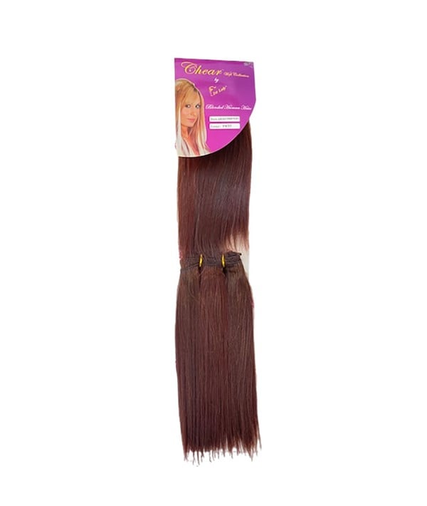 CHEAR BLENDED HUMAN HAIR 2 IN 1 EURO SILKY STRAIGHT 8 Color 27 Synthetic Weave Hair Asetena Pa 