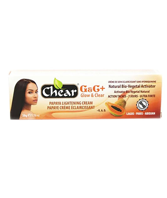 CHEAR G AND C GLOW AND CLEAR PAPAYA CREAM 300 ml Skin Moisturizing Asetena Pa 
