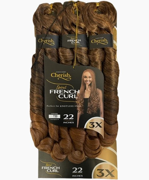 CHERISH SYN 3X SPIRAL PRE STRETCHED FRENCH CURL BRAID 28 Inches Color 1 Hair for Braid Extensions Asetena Pa 