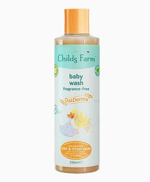 CHILDS FARM BABY WASH FRAGRANCE FREE OAT DERMA 250 ml Kids Skincare Asetena Pa 