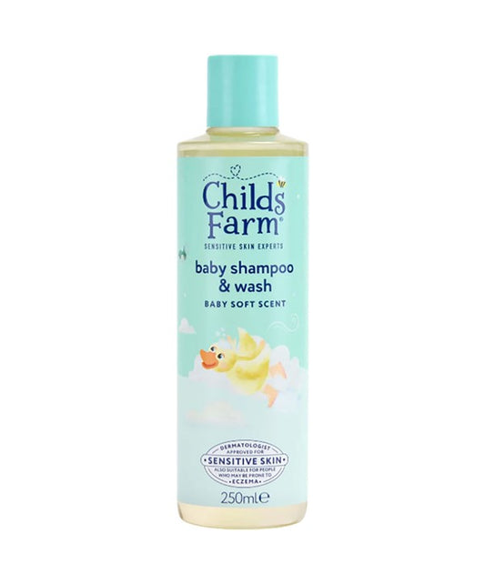 CHILDS FARM BABY SHAMPOO AND WASH BABY SOFT SCENT 250 ml Shampoo Asetena Pa 