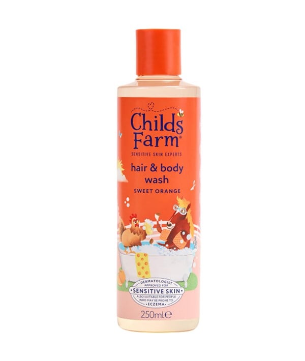 CHILDS FARM SWEET ORANGE HAIR AND BODY WASH 250 ml Shampoo Asetena Pa 