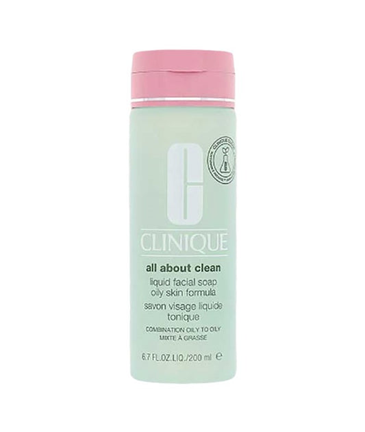 CLINIQUE ALL ABOUT CLEAN LIQUID FACIAL SOAP 200 ml Skin Wash Asetena Pa 