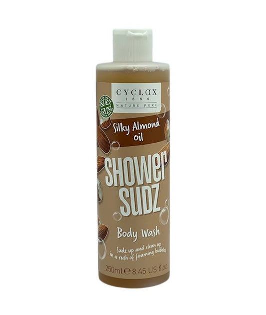 CYCLAX SILKY ALMOND OIL SHOWER SUDZ BODY WASH 250 ml Body Care Asetena Pa 