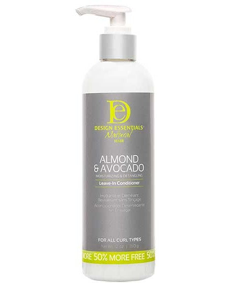 DESIGN ESSENTIALS NATURAL ALMOND AND AVOCADO DETANGLING LEAVE IN CONDITIONER 350 g Conditioner Asetena Pa 