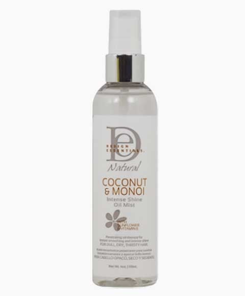 DESIGN ESSENTIALS NATURAL COCONUT AND MONOI INTENSE SHINE OIL MIST 118 ml Treatments Asetena Pa 