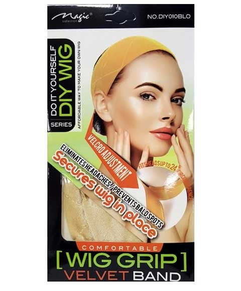MAGIC COLLECTION WIG GRIP VELVET BAND DIY010BLO  Color Blonde Extensions Accessories Asetena Pa 