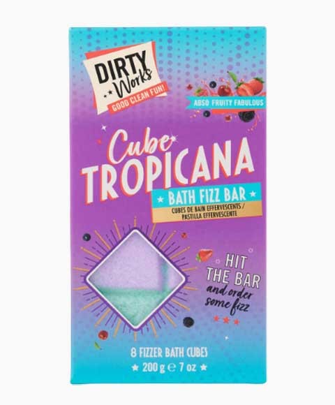DIRTY WORKS CUBE TROPICANA BATH FIZZ BAR 200 g Body Care Asetena Pa 