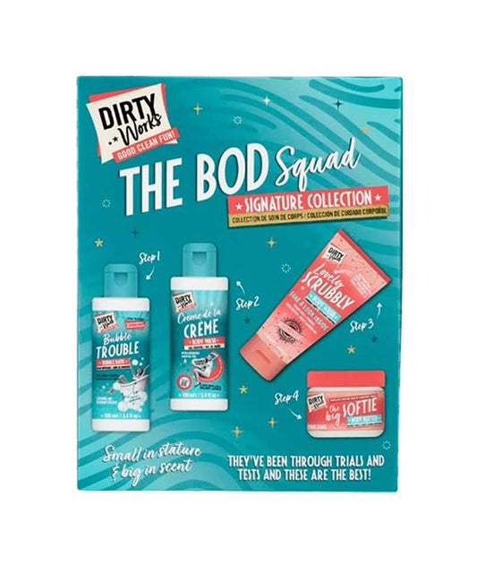 DIRTY WORKS THE BOD SQUAD SIGNATURE COLLECTION Skin Care Bundles Asetena Pa 