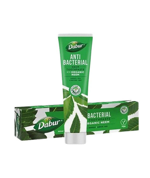 DABUR ANTIBACTERIAL ORGANIC NEEM TOOTHPASTE 100 ml Dental Care Asetena Pa 