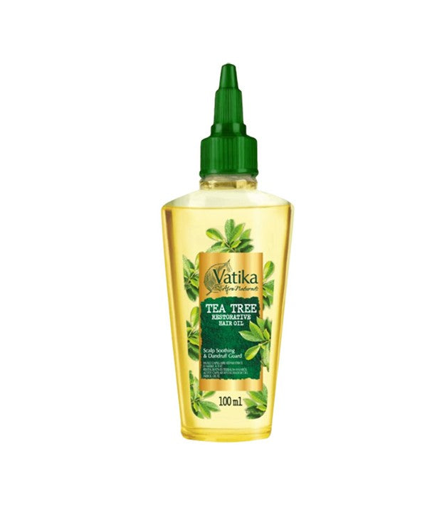 VATIKA AFRO NATURALS TEA TREE RESTORATIVE HAIR OIL 100 ml Sprays, Serums and Oils Asetena Pa 