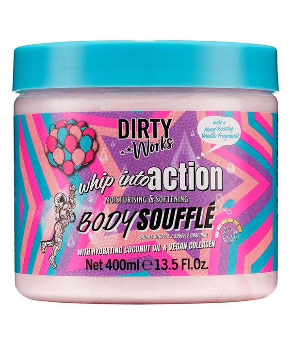 DIRTY WORKS WHIP INTO ACTION BODY SOUFFLE 400 ml Skin Moisturizing Asetena Pa 