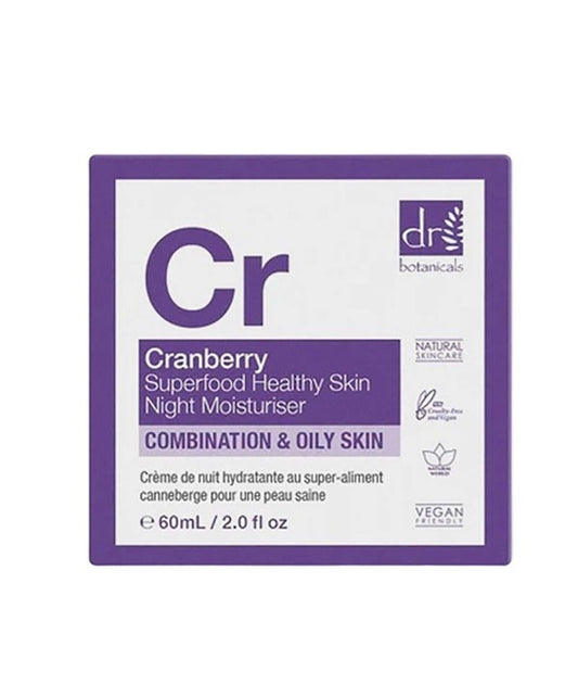 CR CRANBERRY SUPERFOOD HEALTHY SKIN NIGHT MOISTURISER 60 ml Skin Moisturizing Asetena Pa 