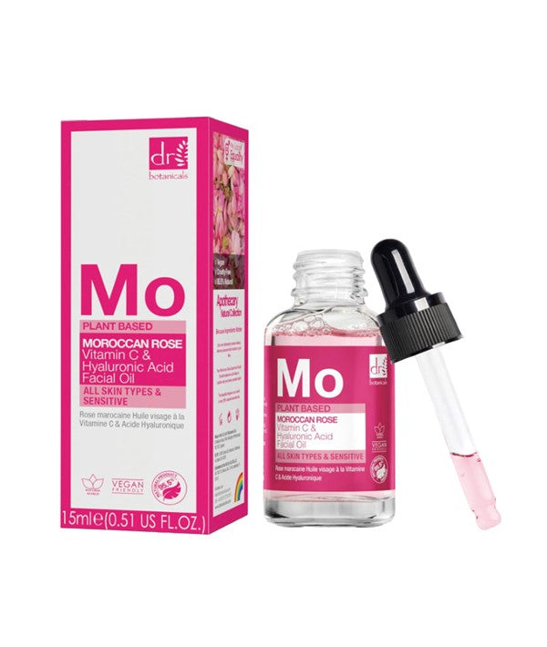 MO MOROCCAN ROSE VITAMIN C AND HYALURONIC ACID FACIAL OIL 30 ML Skin Moisturizing Asetena Pa 