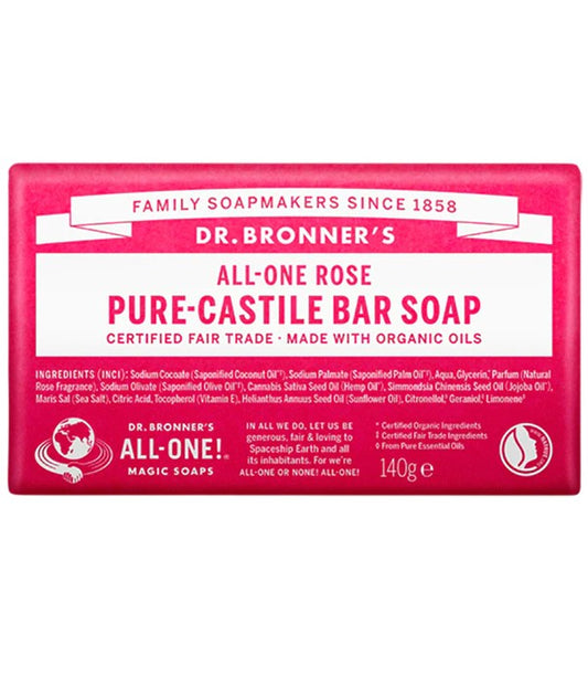 ALL ONE ROSE PURE CASTILE BAR SOAP 140 g Body Care Asetena Pa 