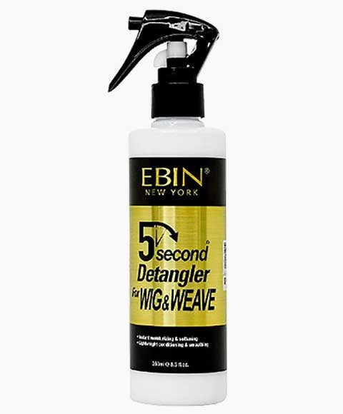 EBIN NEW YORK 5 SECOND DETANGLER FOR WIG AND WEAVE 250 ml Sprays, Serums and Oils Asetena Pa 