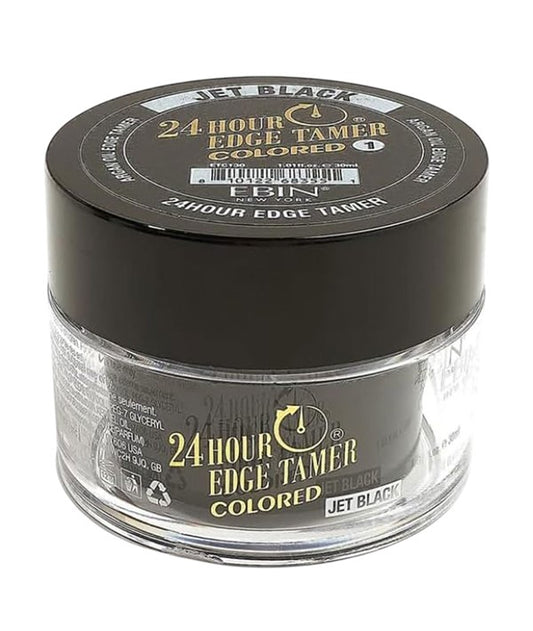 24H COLORED EDGE TAMER JET BLACK 30 ML Hair Styling Asetena Pa 