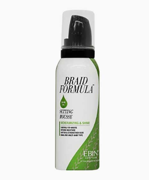 BRAID FORMULA SETTING MOUSSE WITH OLIVE OIL 354 ml Color Green Hair Styling Asetena Pa 