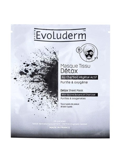 DETOX SHEET WITH ACTIVE BOTANICAL CHARCOAL 19 ml Skin Wash Asetena Pa 
