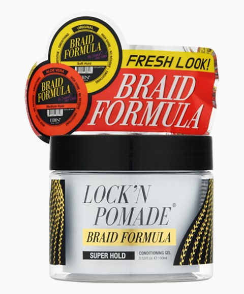EBIN NEW YORK LOCKIN POMADE BRAID FORMULA SUPER HOLD 310 ml Hair Styling Asetena Pa 